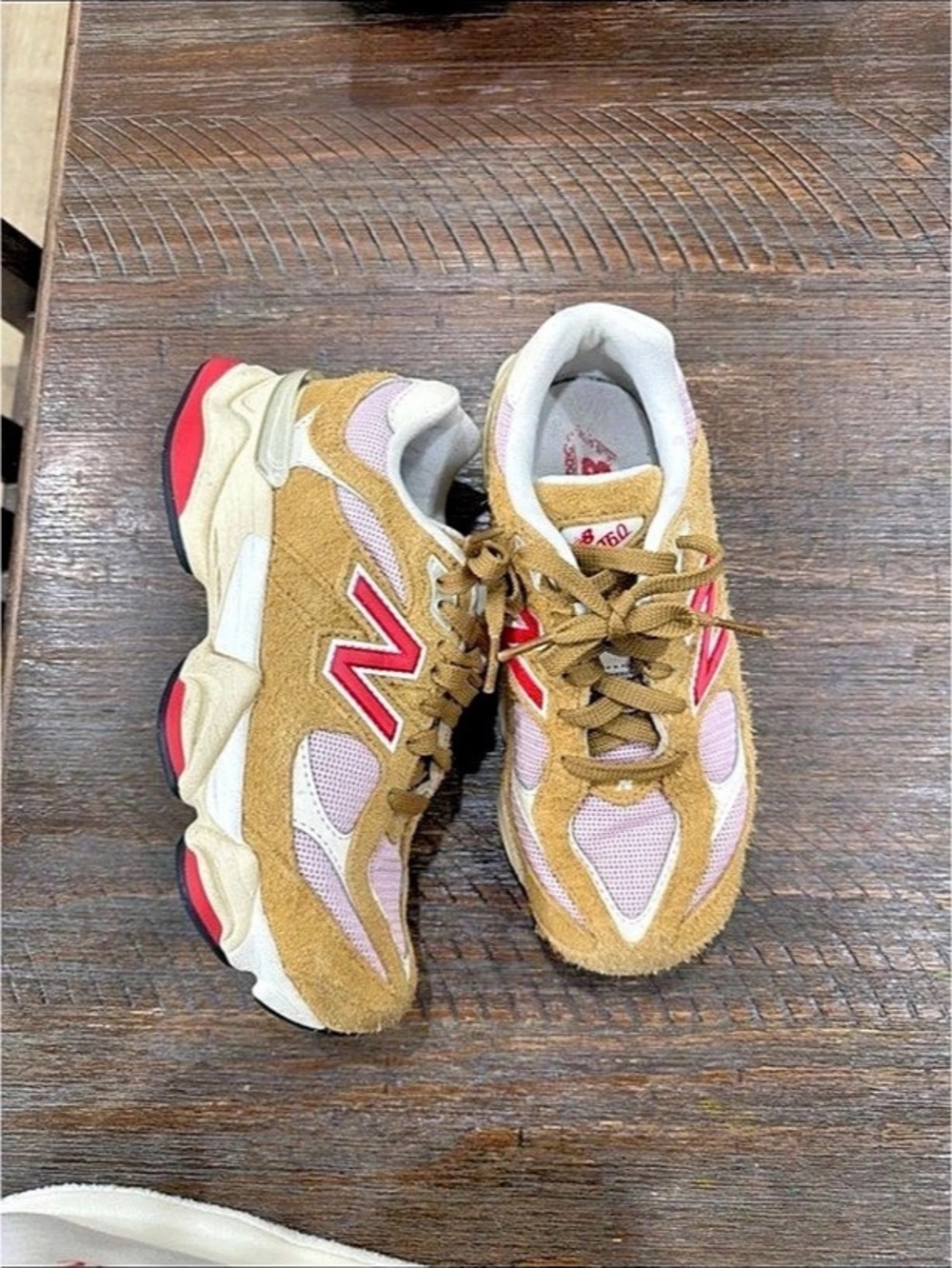 New Balance 9060 'Workwear Mindful Grey' Brown & White Sneakers